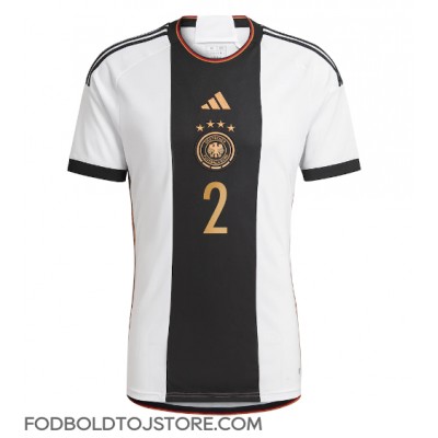 Tyskland Antonio Rudiger #2 Hjemmebanetrøje VM 2022 Kortærmet